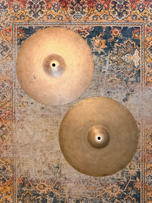 Vintage Zildjian New Beat 14” Hihats TIGHT DRY Versatile! Amazing Tone 1044 1450 g Don’t Pay $520!