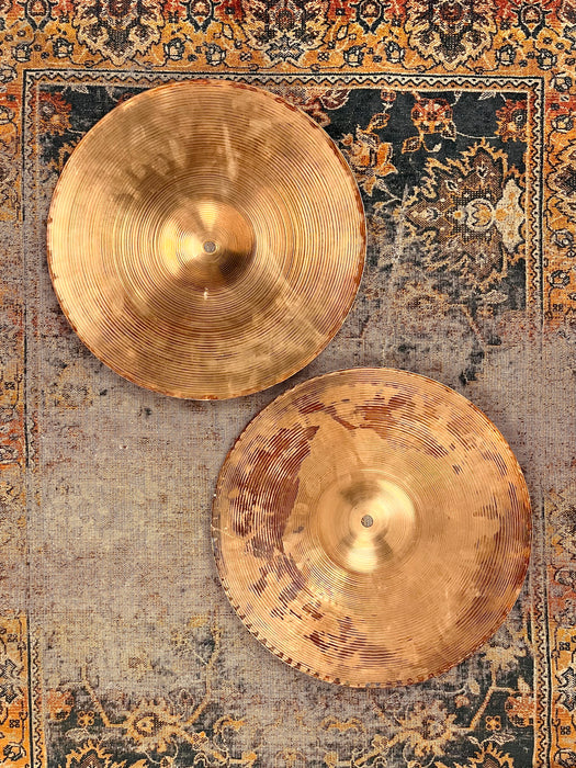 1960s Vintage Zildjian 14” Hihats 888 906 g RINGO Light Whipsy Classic 60s TONE! Complex!
