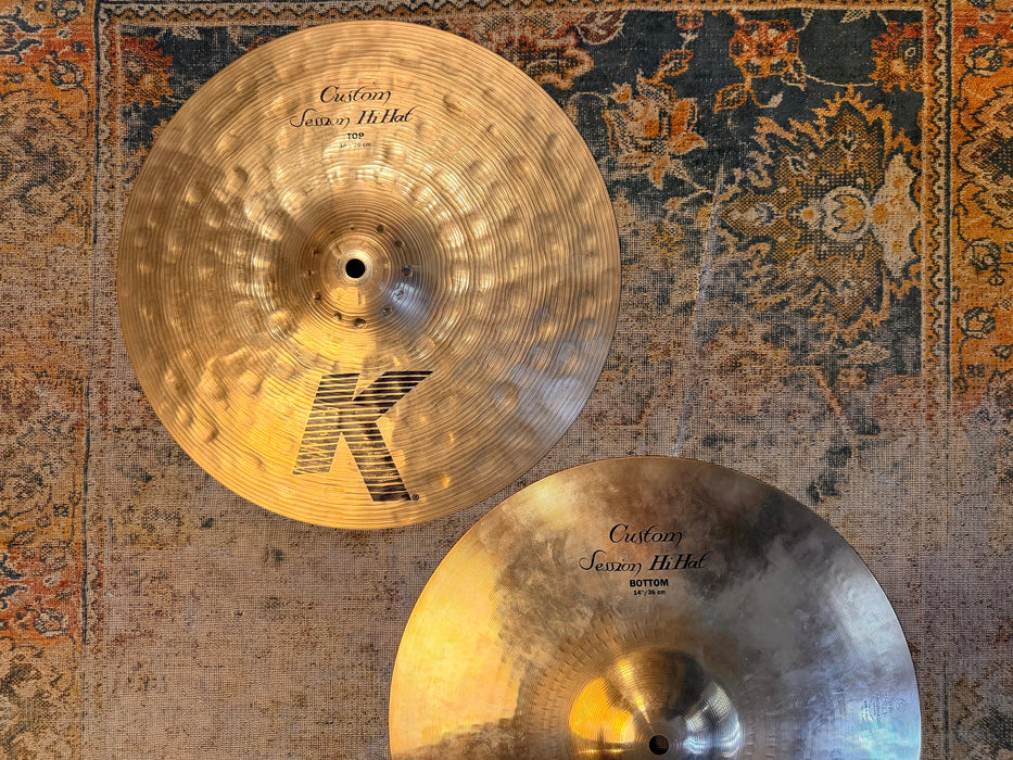 Zildjian K Custom SESSION STEVE GADD Hihats 14” 1148 992 g CLEAN Don’t Pay $630 For A Guess!