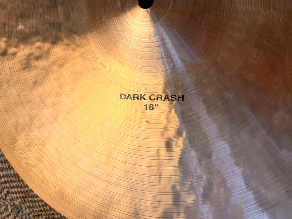 Paiste MASTERS Dark Crash 18” Gorgeous PAPER THIN Dark Complex at 1295 g Don’t Pay $550 For A Guess