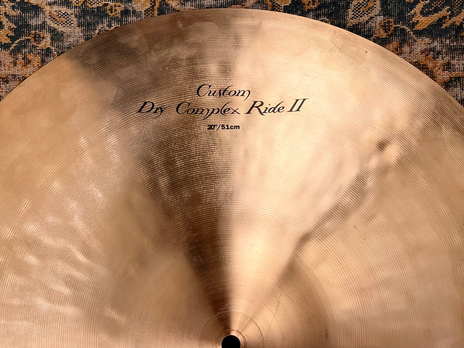 RARE Zildjian BILL STEWART K CUSTOM DRY COMPLEX Ride II 20” 1924 g PERFECT! Collectible