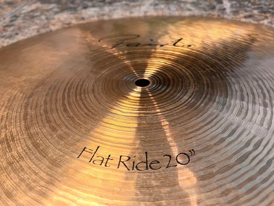 RARE EARLIER PAISTE Signature 20” FLAT RIDE 2474 g Clean Smooth Glassy Controlled Definition! Discontinued
