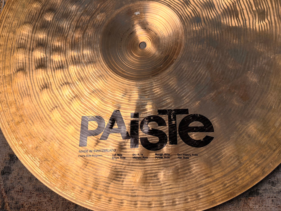 The Paiste ROUGH RIDE OF DOOM! Signature 20” 2178 g Complex Crashable A Unique Paiste!