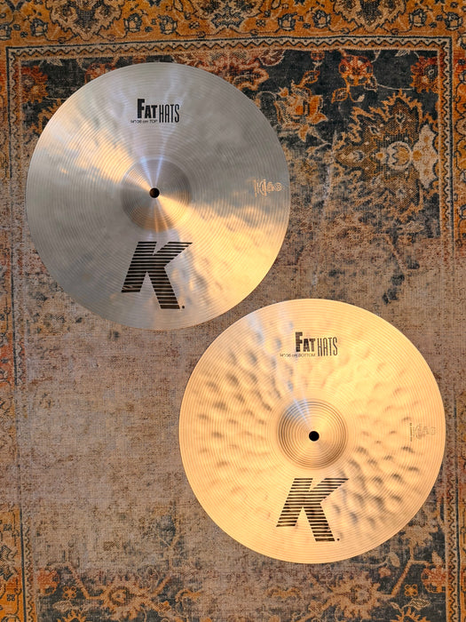 Zildjian K FAT HATS Hihats 14” 1024 1204 g Versatile! ONLY Played For The Video PERFECT!