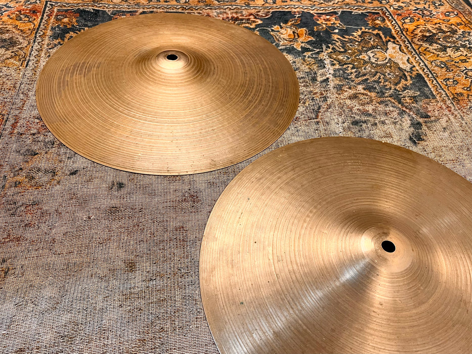 Vintage Zildjian 1960s New Beat 14” Hihats Only 897 1198 g LIGHT! AMAZING Tone! EARLY NEW BEATS