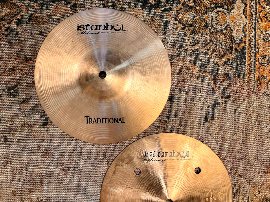 RARE Istanbul Mehmet 10” QUICK BEAT Traditional Hihats 486 617 g CLEAN! Super FAST Responsive!