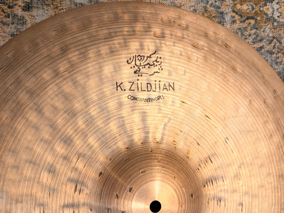 DARK DRY Zildjian ORIGINAL KCONSTANTINOPLE Suspended Crash Ride 20” 2050 g 20 YRS AGED DRY