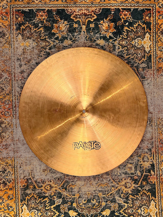 Vintage 1974 Paiste 2002 Factory-Stamped Ride 20” 2087 g SUPER CLEAN from ‘74