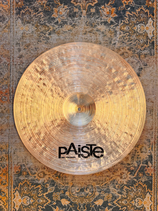 LATHED BELL Paiste PROTOTYPE DARK COMPLEX 20” Original Twenty Series 2194 g w STEEP Profile! Perfect!