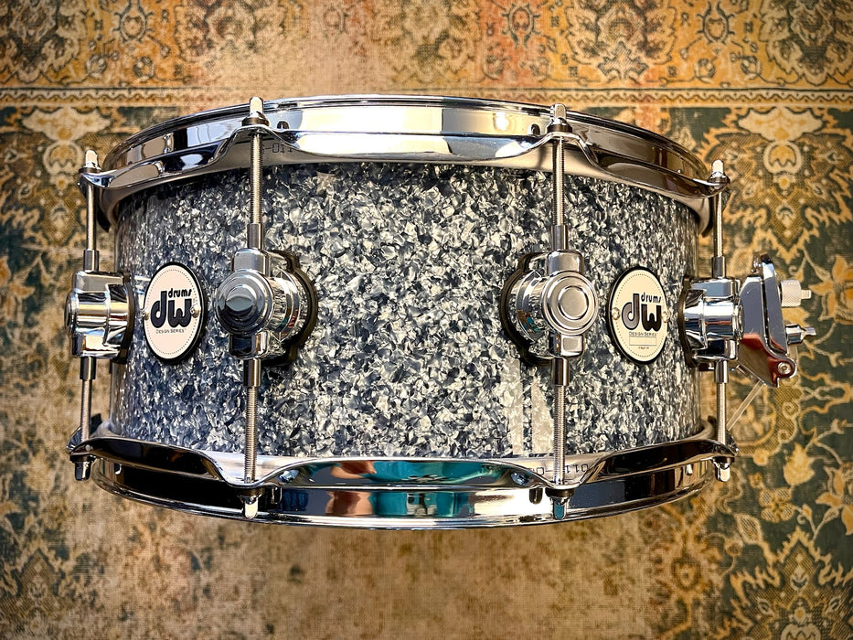 Limited Edition DW BLUE GRANITE HVLT Design Series 6” X 14” SNARE Drum USA All Maple Shell MINT!