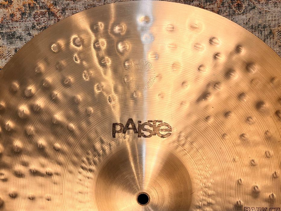 Vintage PAISTE SOUND CREATION DARK CRASH 18” 1720 g THE FAMOUS! Rare and Complex! Great Light Ride