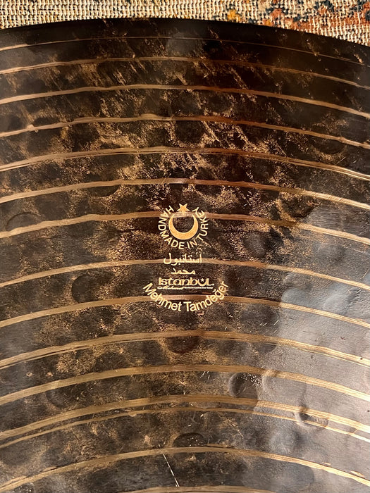 DRY DARK Istanbul Mehmet Kirkor K Ride 22" 2415 g PERFECT! Absolutely Stunning Black Gold Lathe!