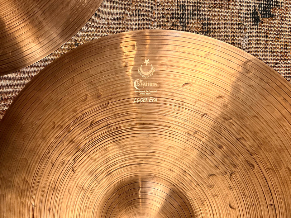 Light Complex Bosphorus 1600 Hihats 15” 1010 1214 g IMMACULATE Blue Hue! AIRY Tone! RARE