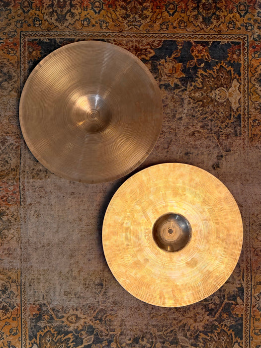 ULTRA PAPERTHIN Vintage 1960s Zildjian 14” Hihats PLAY LIKE 1940s ONLY 622 680 g Whispy Complex
