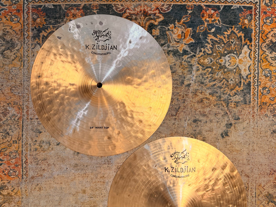Zildjian K CONSTANTINOPLE 14” Hihats THINNER AT ONLY 914 1120 g INCREDIBLE! Dark Responsive! Don’t PAY $800!