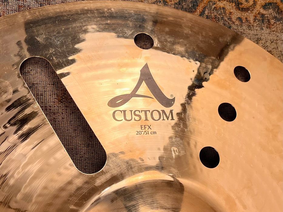 Zildjian A CUSTOM EFX CRASH 20” ONLY 1762 g COMPLEX! Don’t Pay $435 For A Guess!!