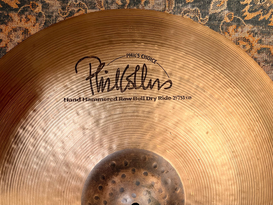 RARE Sabian PHIL COLLINS Signature Ride 21” 3300 g Raw Bell Dry Phil’s Choice! CLEAN! Has Original Bag