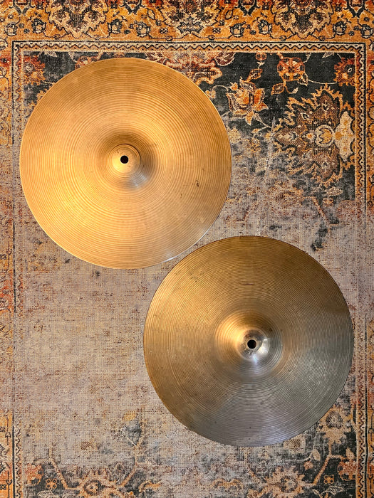 THIN TOP Vintage Zildjian New Beat 14” Hihats ONLY 840 g Over 1253 g Light Dry Complex Amazing