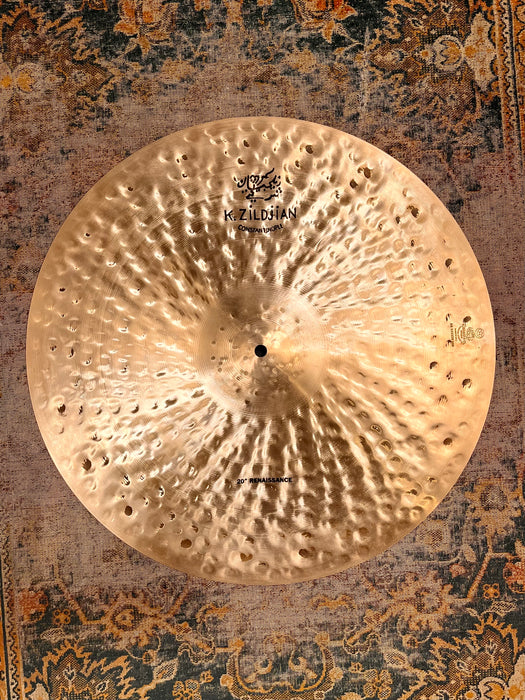 Zildjian K Constantinople Renaissance Ride 20” IMMACULATE! AMAZING ONE! Very DARK & EVEN! 1814 g