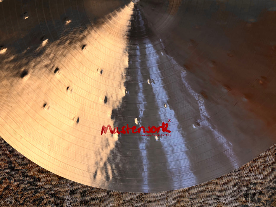 LIGHT COMPLEX 22” 1/2 BRUSHED Lathe Masterwork PAPER THIN Crash Ride 1642 g Amazing