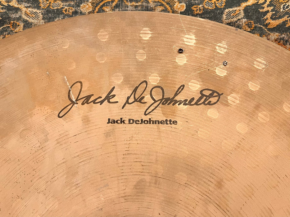 Rare Sabian Jack DeJohnette Encore 21” Ride Sizzle 2434 g DRY + SMOOTH! Organic With a Sweetness