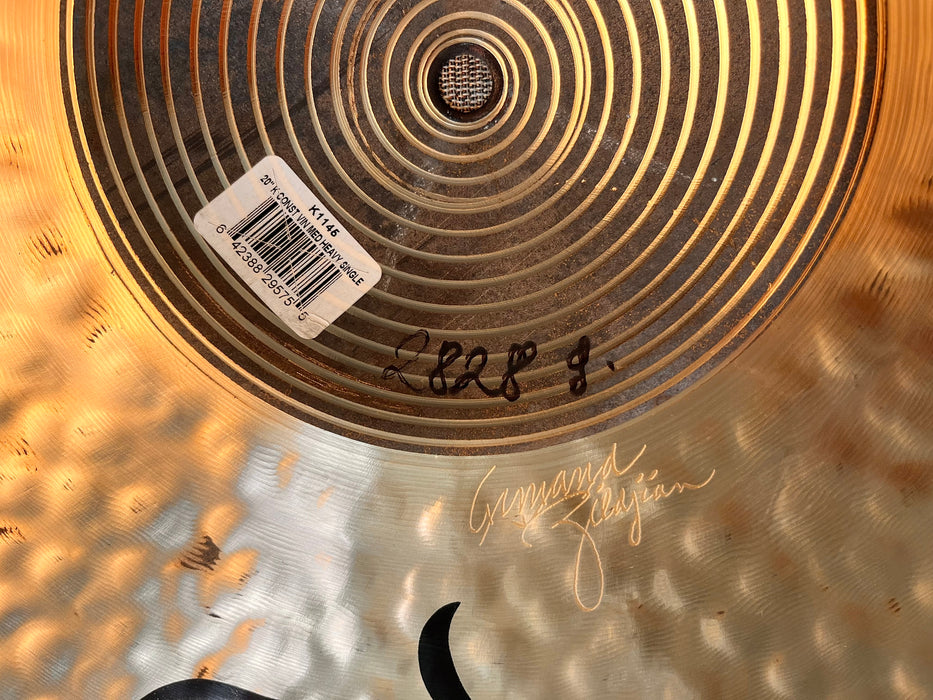 Zildjian K Constantinople MEGA BELL? Vintage Orch Medium Heavy Ride 20” 2828 g IMMACULATE