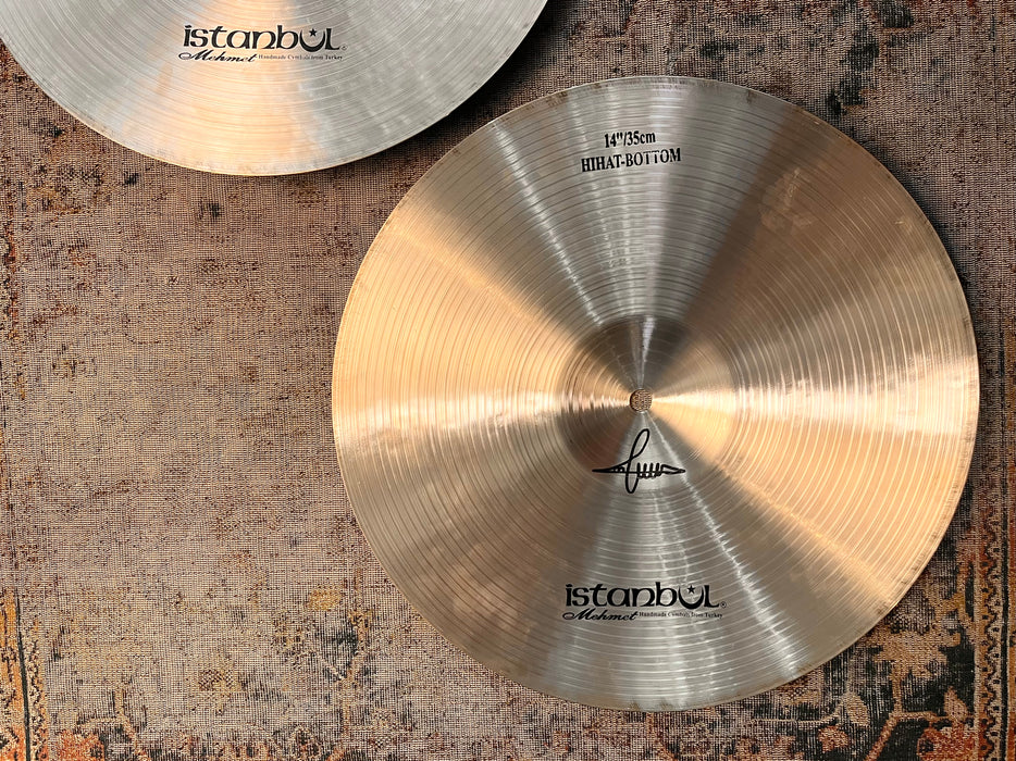 Rare ULTRA WARM ISTANBUL Mehmet NOSTALGIA 14” Hihats 918 1118 g PERFECT! Buttery SMOOTH!