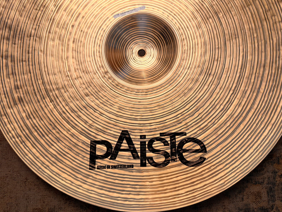 LATHED BELL Paiste PROTOTYPE DARK SMOOTH CLEAN 20” Original Twenty Series IMMACULATE! 2674 g
