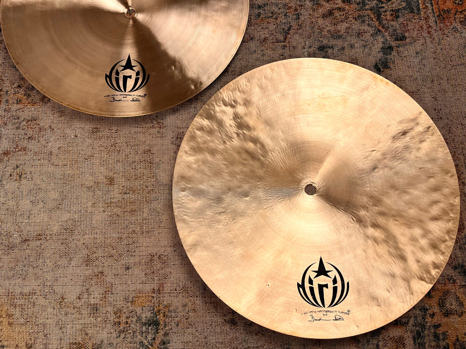 Ultra Crisp Hand Hammered DIRIL CUSTOM 13” Hihats 1042 1184 g Fine Golden Lathing! Clean