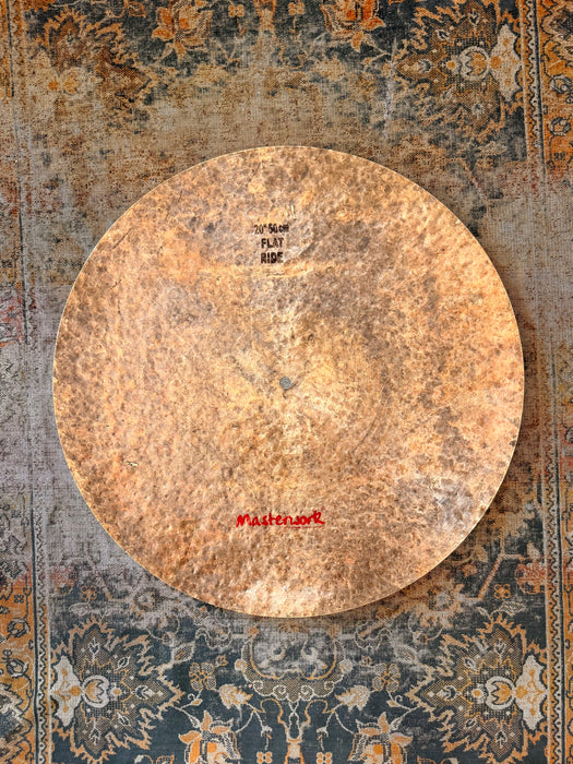 Unique TURK Style Masterwork Flat Ride Sizzle 20” w Tambourine Jingles 1756 g Flat EFFECTS!