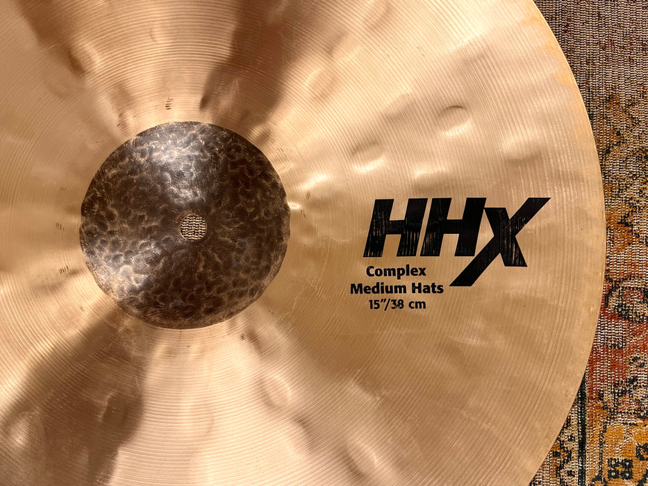 SABIAN HHX Medium COMPLEX Hihats 15” 1128 1442 g CLEAN! Sound Amazing too! Why Pay $734??