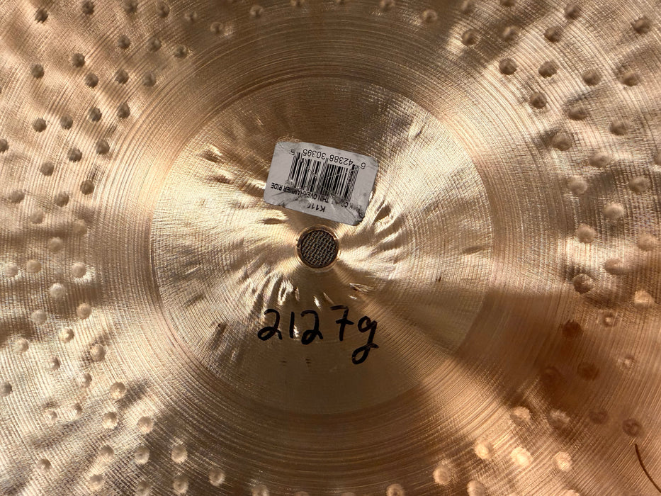 Zildjian K CONSTANTINOPLE OVERHAMMERED THIN 22” Ride THIN ONE!! IMMACULATE! Only 2127 g Light Airy! Crashable