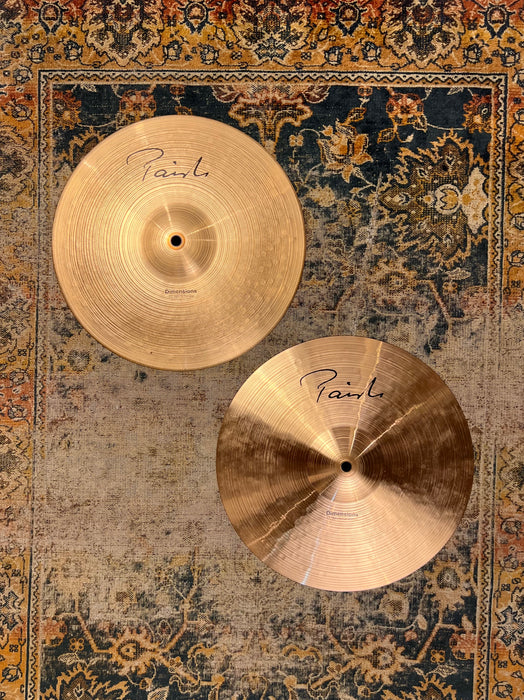 Rare Amazing PAPER THIN Paiste Dimensions LIGHT Hihats 13” 664 829 g CLEAN