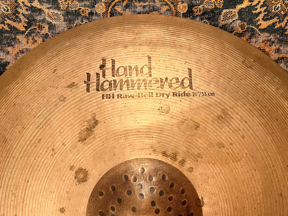 Sabian 21" HH Raw Bell Dry Ride 3262 g FANTASTIC Definition! Versatile! Hand Hammered! WHY Pay $650?