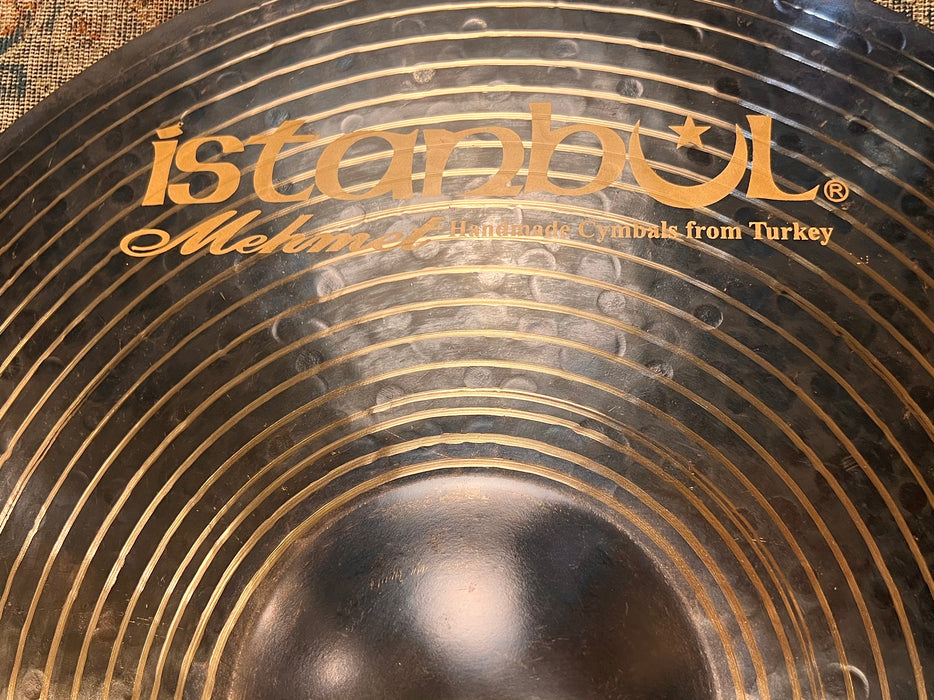 Dark Dry ISTANBUL Mehmet Kirkor K Crash 18” 1427 g PERFECT! Soft Alloy! BLACK & GOLD Craftsmasnhip