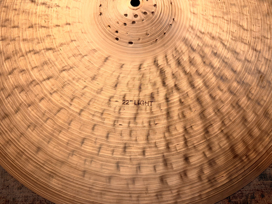 Zildjian K CONSTANTINOPLE LIGHT RIDE 22” SIZZLE PERFECT Ultra WARM! Crashable! Collectible! 2286 g