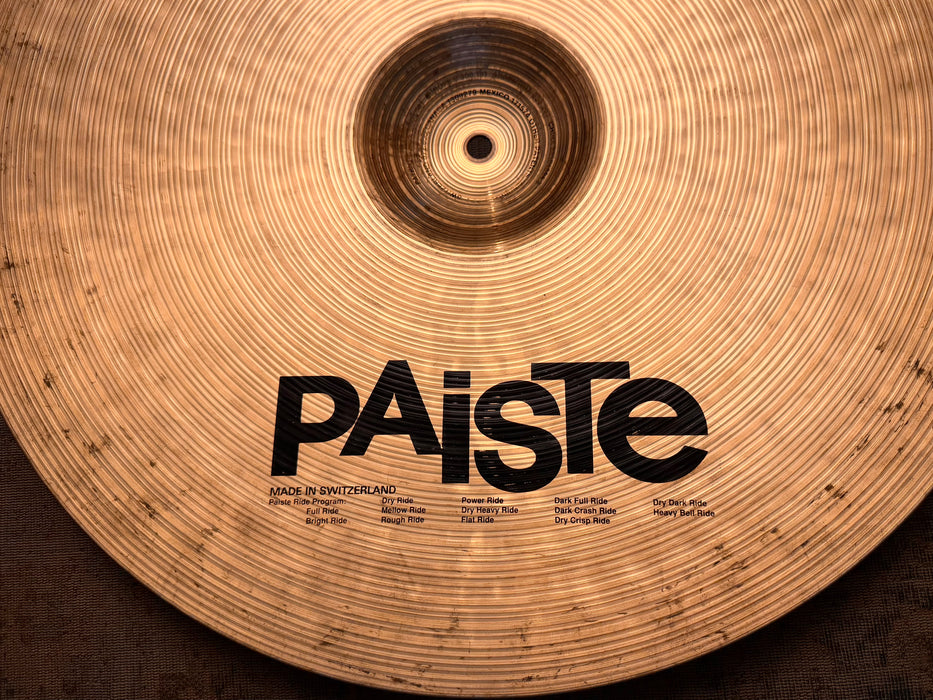 Discontinued PAISTE SIGNATURE DRY CRISP Ride 20” Dark, Clean, And Controlled! 2382 g
