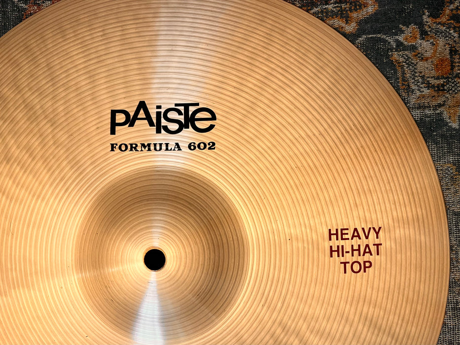 PAISTE 602 15” HEAVY Hihats IMMACULATE Cond! ULTRA CRISP! 1212 1358 g Don’t Pay $856