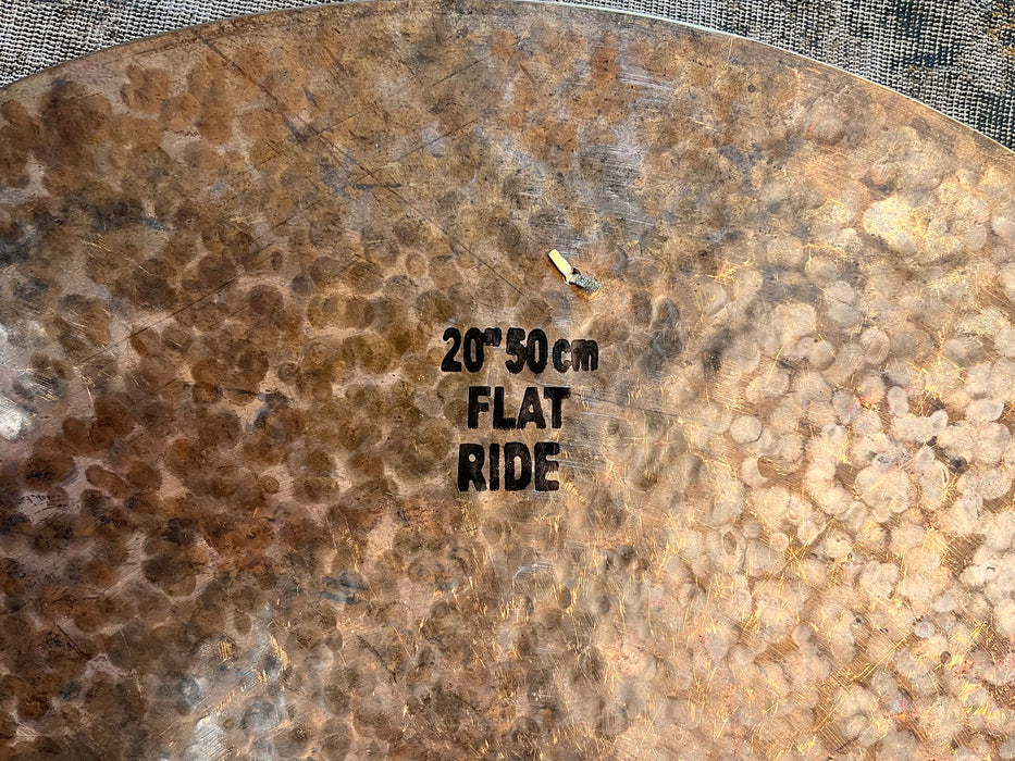 Unique TURK Style Masterwork Flat Ride Sizzle 20” w Tambourine Jingles 1564 g Flat EFFECTS!