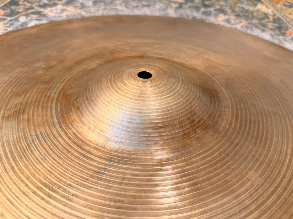 Vintage Zildjian 1960s HAND HAMMERED Thin 22” Crash Ride AMAZING! Dark w Low Profile! 2415 g