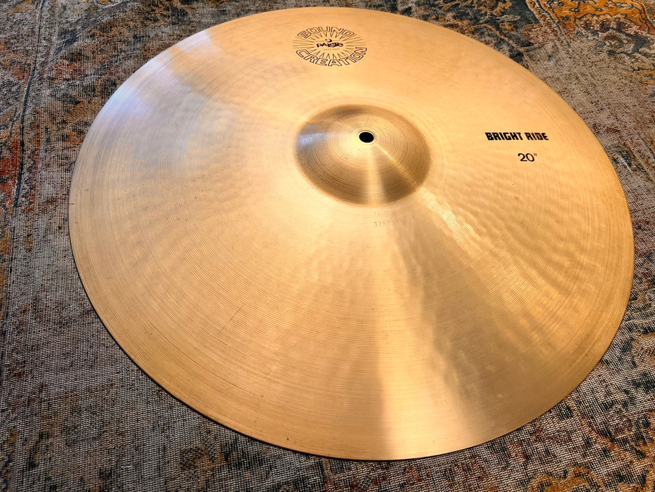 RARE Vintage Paiste Sound Creation BRIGHT RIDE 20” 2659 g CLEAN SOUND MELLOW SMOOTH