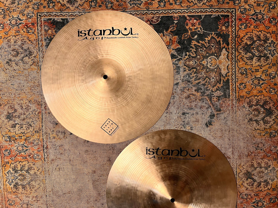 ISTANBUL AGOP 16” TRADITIONAL Hihats 1156 1411 g ULTRA WARM & DARK! Stunning! Clean!