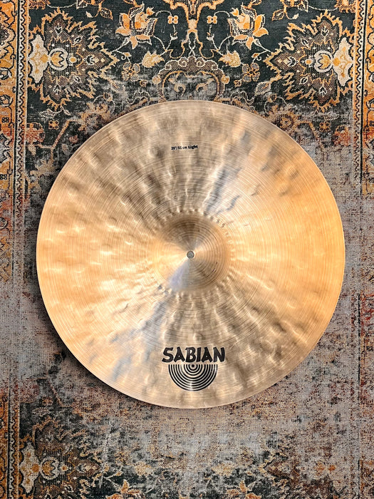Sabian ARTISAN LIGHT Ride 20” 2078 g Dark WARM Hand Hammered! Complex + SMOOTH Don’t Pay $750!