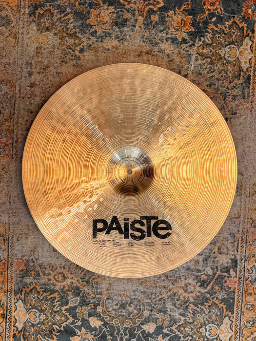 Discontinued PAISTE SIGNATURE DRY CRISP Ride 20” Dark, Clean, And Controlled! 2380 g EARLY MODEL