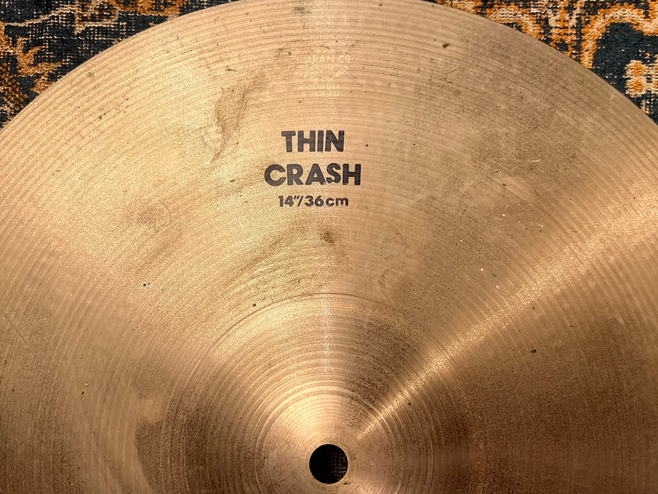 Full CLEAN Zildjian THIN CRASH 14” 880 g FAST CRASH! Punches!