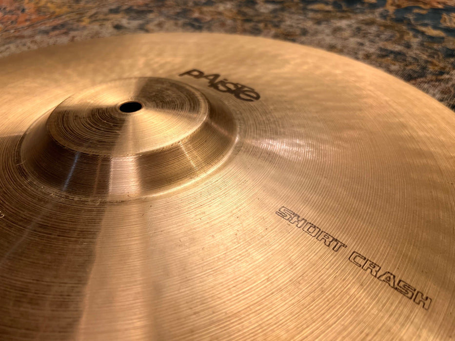 VERY RARE  Vintage Paiste SOUND CREATION 18” SHORT CRASH 1617 g Unique Bell CLEAN