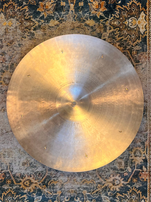Rare Ultra Complex 19” Vintage Zildjian 1960s Hand Hammered SIZZLE Ride 1774 g ALL 8 RIVETS