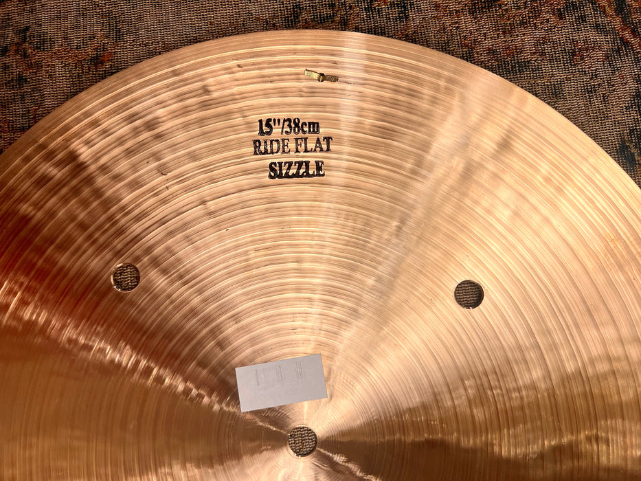 RARE Istanbul Mehmet Crystal Flat Ride Sizzle 15” 1538 g PERFECT! UNIQUE Quick Response