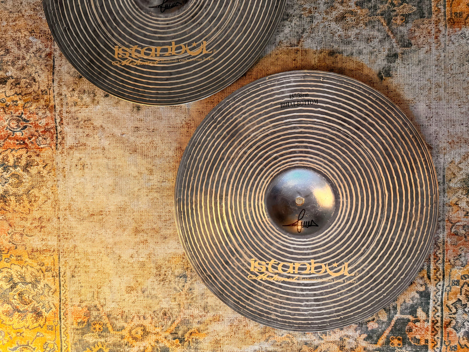 Dark Dry Istanbul Mehmet Kirkor K 15" Hihats 1210 1440 g IMMACULATE Great