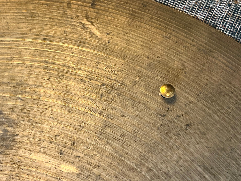 1950s VINTAGE Zildjian 18” Light Complex Crash Ride SIZZLE 1633 g ALL 8 Rivets
